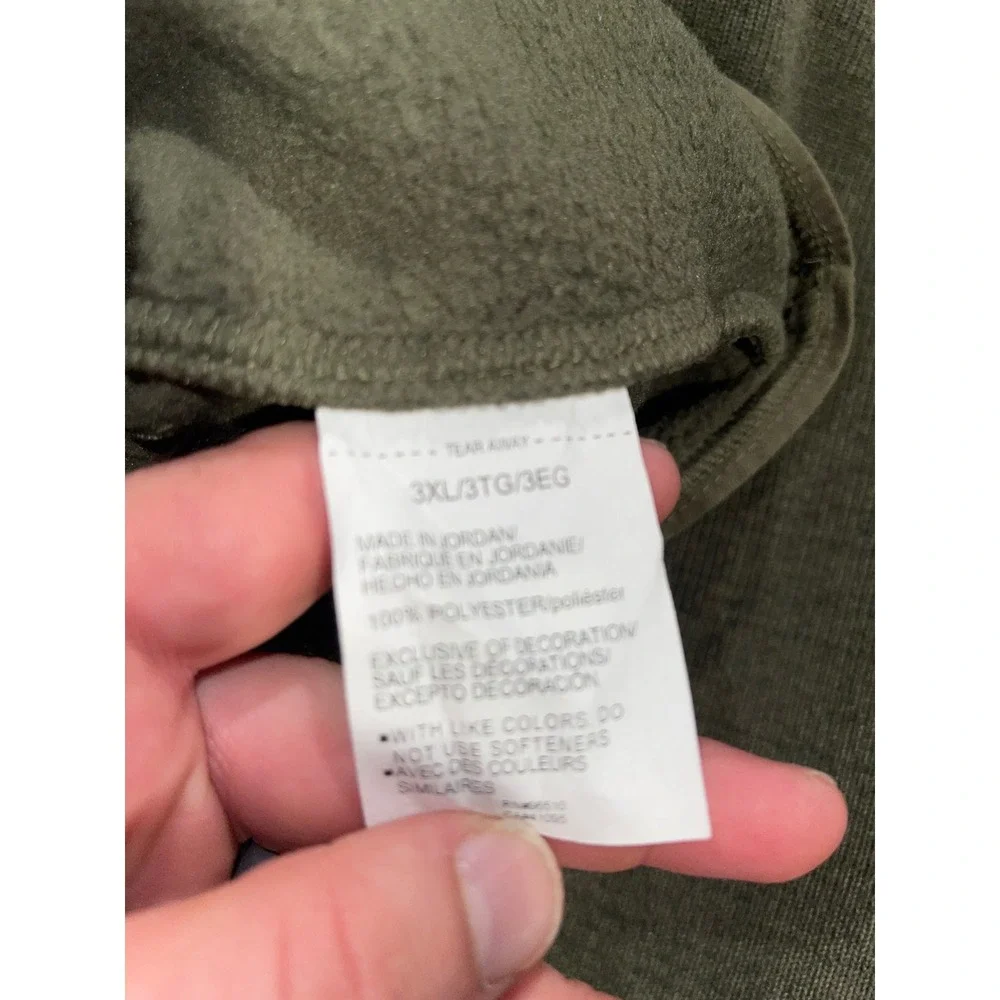 Under Armour Mens 3XL Specialist 2.0 Quarter Snap Sweater Olive Green Excellent